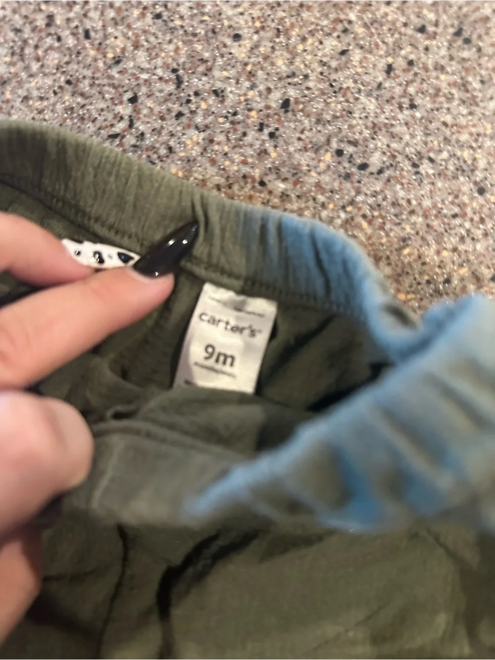 Carter's Olive Green Ruffle Diaper Cover